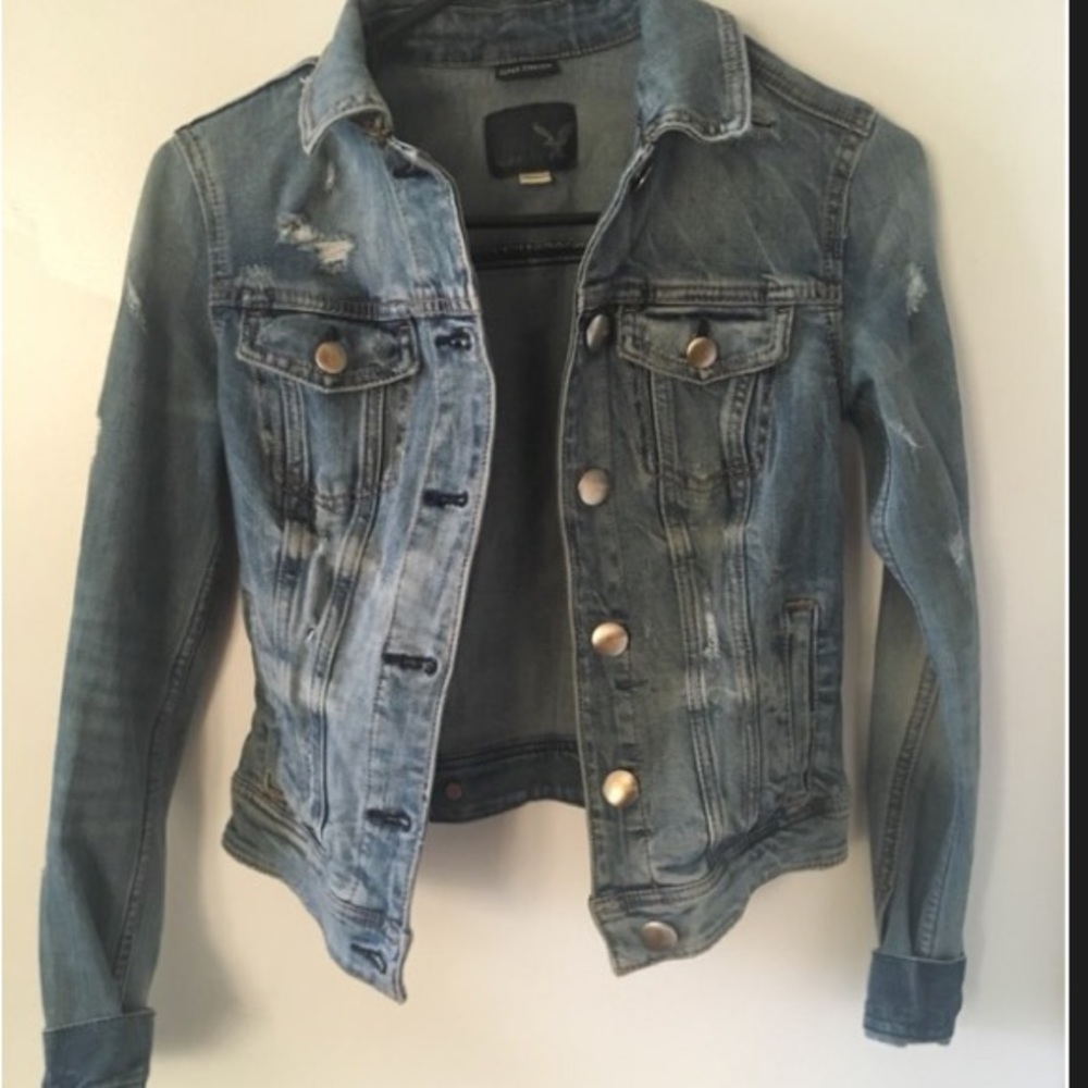 Distressed Denim Jacket